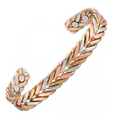Bracelet Magnétique Femme En Cuivre - Aimants Puissants, Design Réglable Et élégant